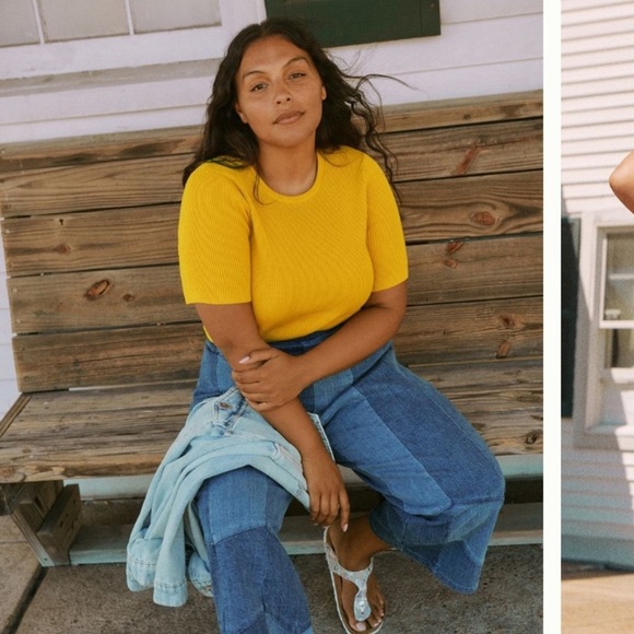 Anthropologie NWT Maeve Josefa Ribbed Tee Size XS - Picture 5 of 16